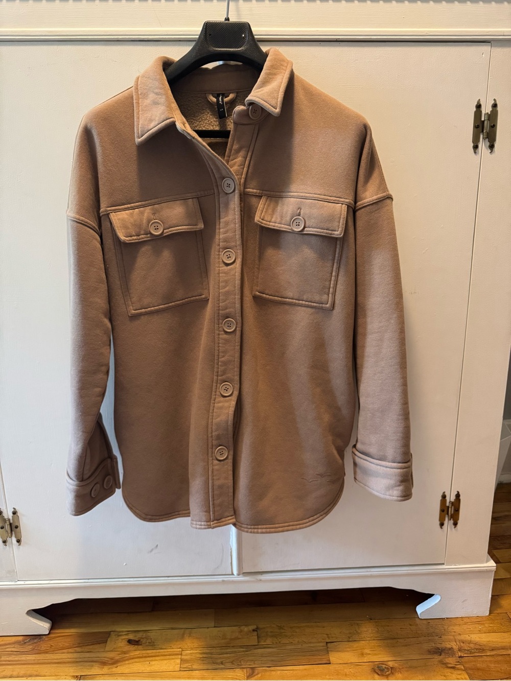 Ladies' Classic Shacket in Camel
